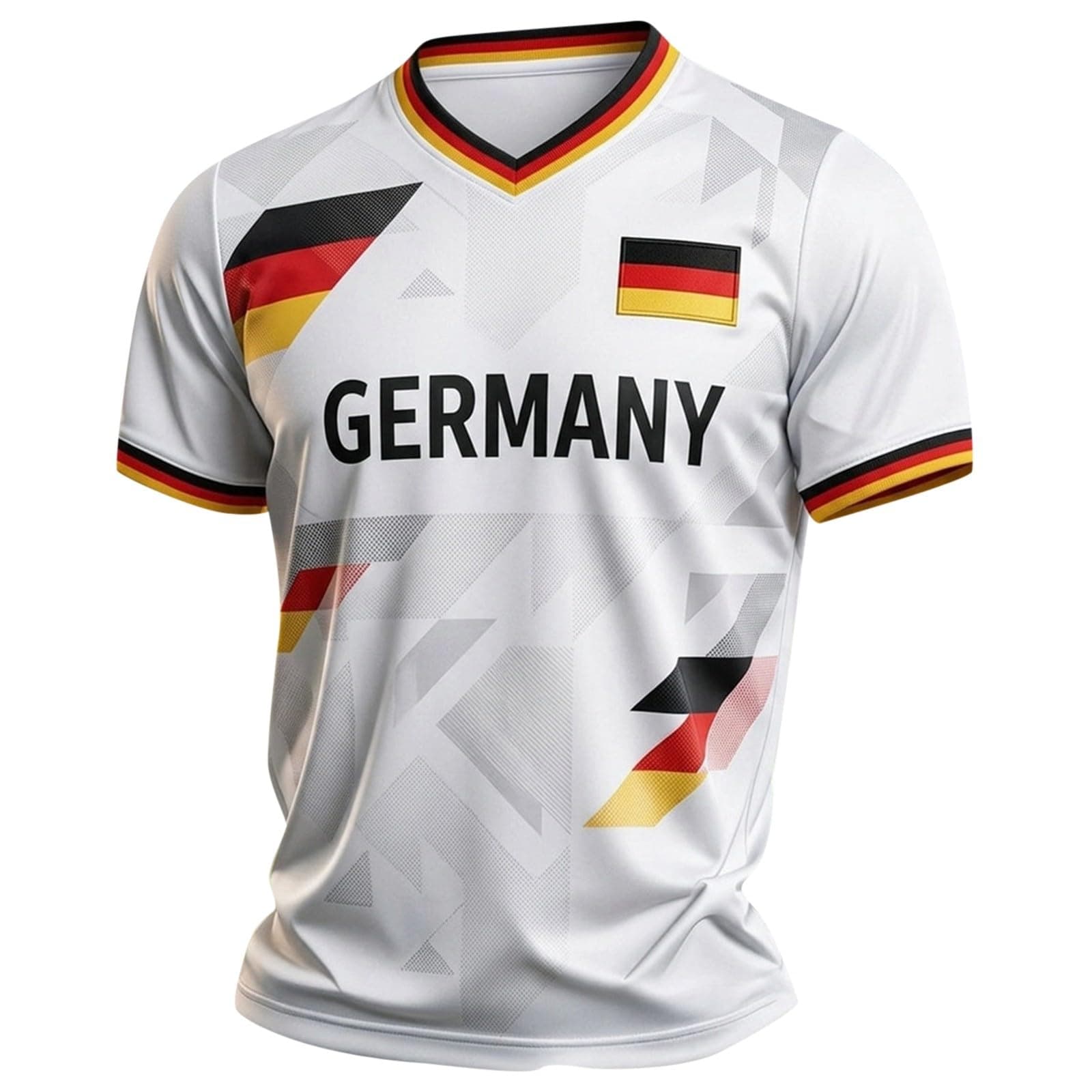 Deutschland T-Shirt Herren Retro Fußball Trikot Mit Adler Wm 2026 Fußballfans Tee Top Kurzarm Deutschland-Symbol T Shirt Deutsche Flagge Freizeitshirt Klassische Sommer Germany Tshirt XL 01 Light Gray Angebot bei HelloDeals