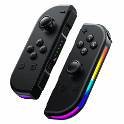 CSWXIO Switch Controller, Wireless Controller für Switch/OLED/Lite mit LED/Vibration/6-Achsen/Aufwachen black Angebot bei HelloDeals