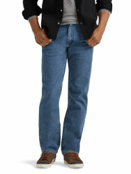 Wrangler Authentics Jeanshose, für Herren, reguläre Passform, Bequeme, elastische Taille 36W / 32L Light Stonewash Angebot bei HelloDeals