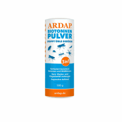 ARDAP Biotonnenpulver 500g - Anti Maden Biotonne - Mülltonnen Pulver - Gegen Fliegen, Maden, Ungeziefer & üble Gerüche - Für ca. 600l Bio Abfall - Stoppt üble Gerüche, biologisch abbaubar Angebot bei HelloDeals