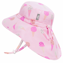 Jan & Jul Kinder Grow-with-Me Aqua-Dry Abenteuer-Sonnenhut 2-5 Jahre Rosa Eiscreme Angebot bei HelloDeals