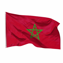 PHENO FLAGS Marokko Flagge - Marokkanische Fahne 90x150 cm mit Messing-Ösen - Wetterfeste Nationalflagge für Fahnenmast - 100% Polyester Rot Angebot bei HelloDeals