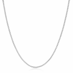 Esrael 2/3mm Silber Weizen/Venetian Edelstahl Kette für Männer und Jungen, Robuste lichtechte Silber Kette Halskette für Anhänger Schmuck Geschenke für ihn 18/20/22/24 Zoll 20Zoll(50cm) 2mm-Venetian Angebot bei HelloDeals
