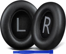 SOULWIT Ersatzpolster Ersatz Ohrpolster für Bose 700 (NC700 NC 700) Noise Cancelling Kopfhörer Headphones,Earpads Polster mit weicherem Leder und Lärmreduzierender Schaumstoff,Qualität Zubehör Protein Leder-Schwarz Angebot bei HelloDeals