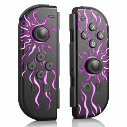 Mhwlhbx Replacement controller für Switch, Ersatz L/R Joycons Dual Vibration/Funktionssteuerung/Erwachen/Screenshot(Purple) Angebot bei HelloDeals
