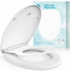 WC Sitz Family, MUJIUSHI 2 in 1 Familien Toilettensitz mit Magnetischem Kindersitz, Absenkautomatik und Quick-Release-Funcktion, Oval O-förmiger Familien Toilettendeckel für Erwachsene und Kinder Weiß - Familien O Form Angebot bei HelloDeals
