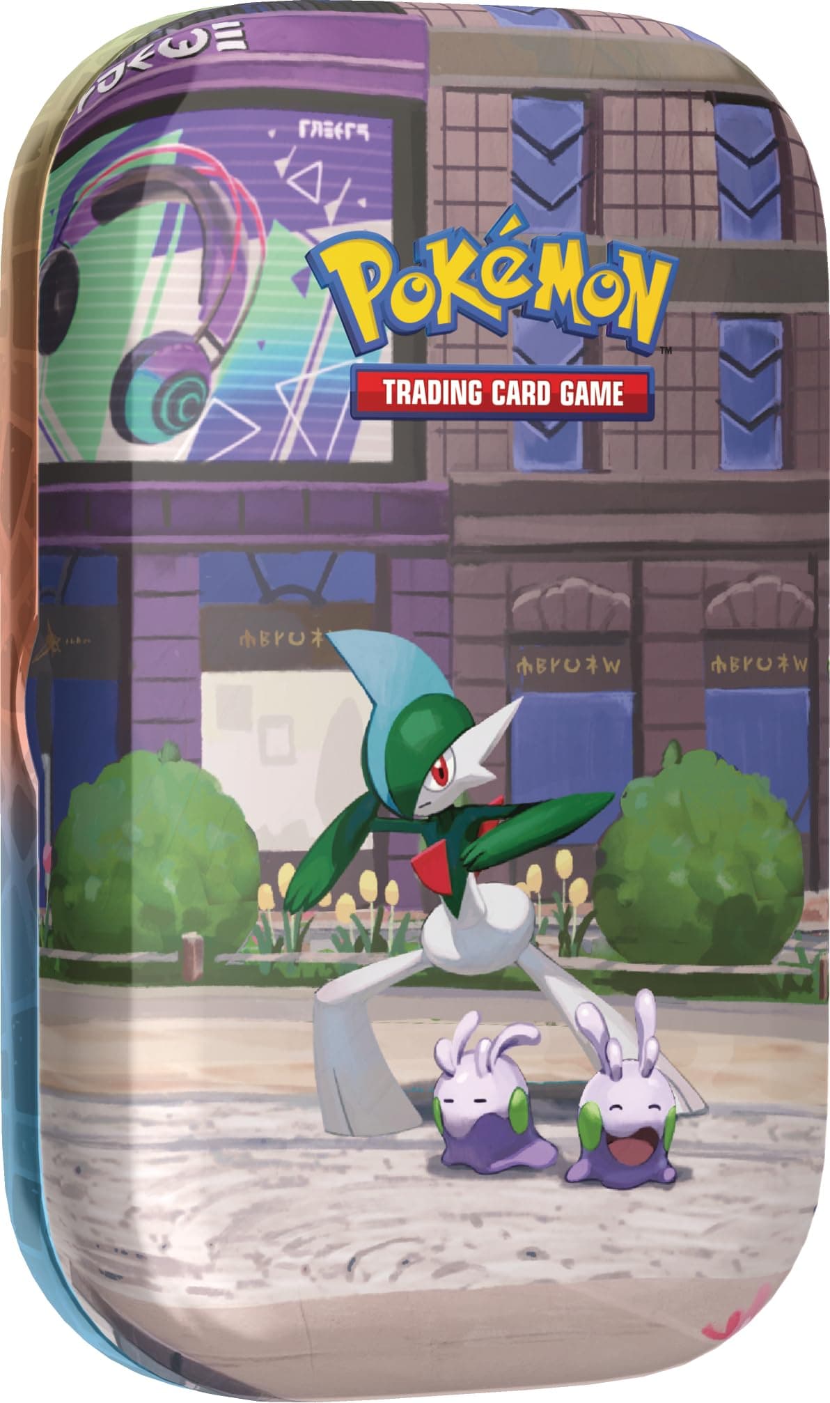 Pokémon-Sammelkartenspiel: Mini-Tin-Box Illumina City: Galagladi & Viscora (2 Boosterpacks, 1 Bildkarte und 1 Stickerbogen) Angebot bei HelloDeals
