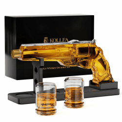 Whisky-Dekanter-Sets für Männer, Kollea Likör-Dekanter-Set mit Gläsern, einzigartige Weihnachts-Geburtstagsgeschenke für Männer, Vater, Jubiläumsgeschenk für ihn, Ehemann, Spender für Bar-Trinkparty Angebot bei HelloDeals