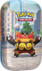 Pokémon-Sammelkartenspiel: Mini-Tin-Box Illumina City: Flambirex & Iscalar (2 Boosterpacks, 1 Bildkarte und 1 Stickerbogen) Angebot bei HelloDeals