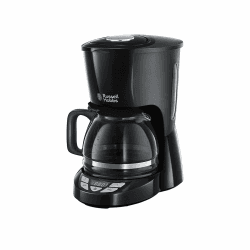 Russell Hobbs Kaffeemaschine [Digitaler Timer, Brausekopf für optimale Extraktion&Aroma] Textures+ (1 bis12 Tassen, 1,25l Glaskanne, Warmhalteplatte, Tropf-Stopp) Filterkaffeemaschine 22620-56 Angebot bei HelloDeals