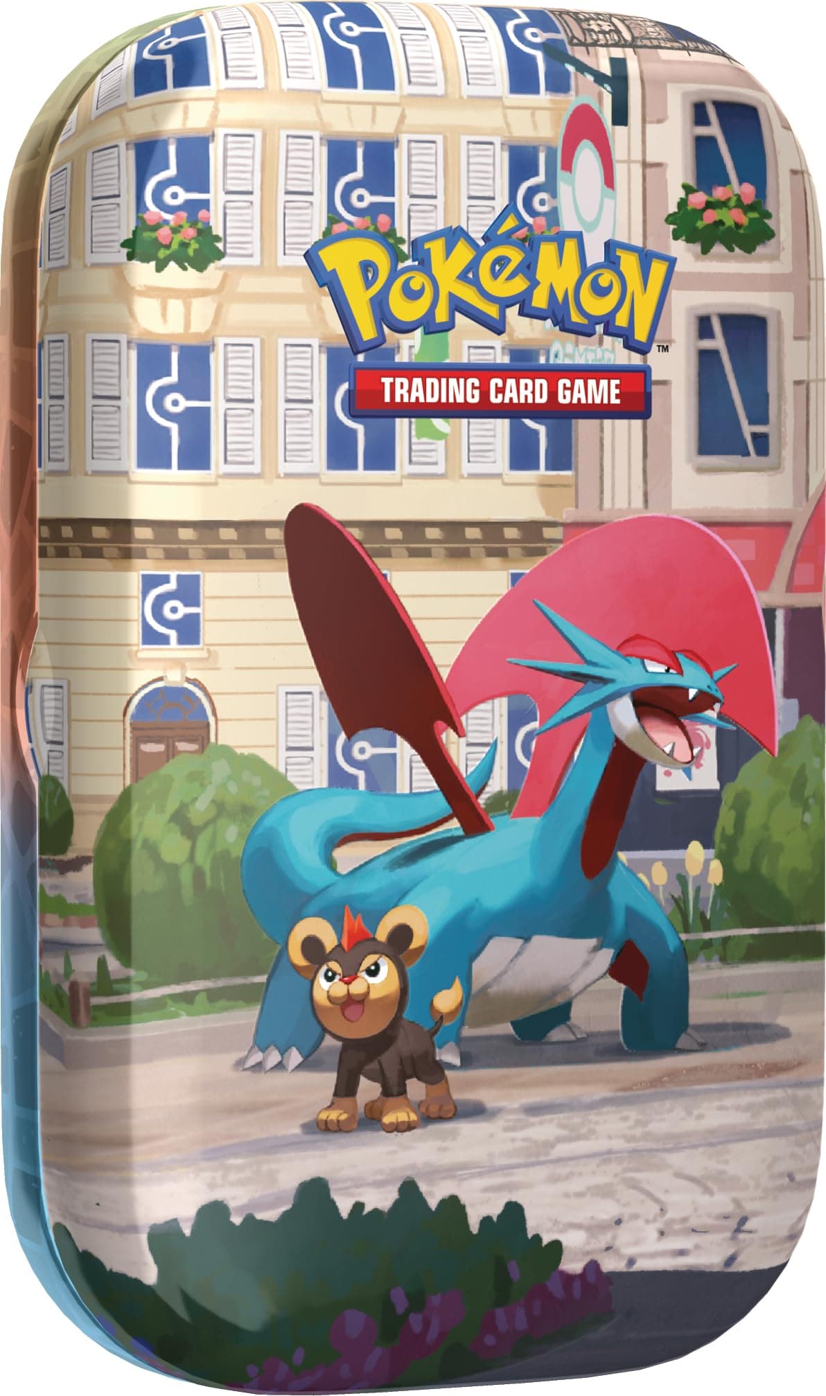 Pokémon-Sammelkartenspiel: Mini-Tin-Box Illumina City: Brutalanda & Leufeo (2 Boosterpacks, 1 Bildkarte und 1 Stickerbogen) Angebot bei HelloDeals