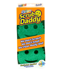 Scrub Daddy Colors Spülschwamm, Putzschwämme im Multipack - Texturveränderung, kratzfreier Schmutzradierer Schwamm für die Küche, geruchsresistent, Küchenschwamm spülmaschinenfest - 2-er Pack Grün Angebot bei HelloDeals