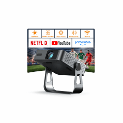 Smart Beamer【800ANSI ＆ Offizielle App】 Mini Projektor mit Autofokus ＆ Trapezkorrektur, VOPLLS 1080P Full HD WiFi6 Bluetooth Beamer 4K Heimkino/Outdoor Klein Projector für Handy (Schwarz) Angebot bei HelloDeals