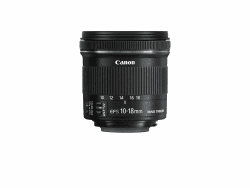 Canon EF-S 10-18mm F4.5-5.6 IS STM Ultraweitwinkel Objektiv (67mm Filtergewinde) schwarz Canon Pass Version Einzeln Angebot bei HelloDeals