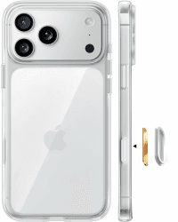 TORRAS Diamond für iPhone 17 Pro Max Hülle [TOP Militärschutz] mit Kameraknopf Nie Vergilbung Schutzhülle Cover Stoßfest Kratzfest Handyhülle für iPhone 17 Pro Max Case Transparent iPhone 17 Pro Max Transparent Angebot bei HelloDeals
