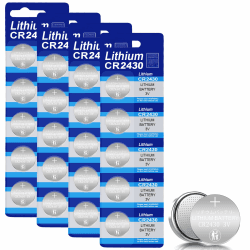 20 Stück CR2430 Knopfzelle, CR2430 3V Lithium Batterie Knopfzelle CR 2430 3V Knopfzellen Longlife für Spielzeug, Uhren, Kameras, Taschenrechner, Sicherheitsalarm, schlüssellose Auto-Fernbedienungen Angebot bei HelloDeals