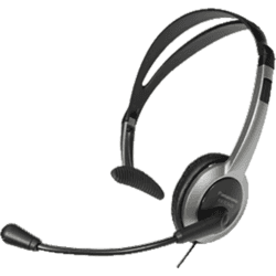 Panasonic RP-TCA430E-S Headset für alle Telefone mit 2,5mm Klinken-Anschluss, Silber/schwarz Angebot bei HelloDeals