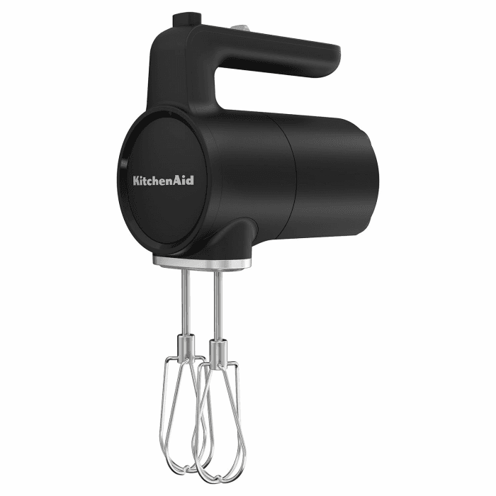KitchenAid Handmixer kabellos - Go Cordless - Mit 7 geschwindigkeiten und soft start - 2 Edelstahl turborührbesen - 60 Minuten Nutzungsdauer pro Ladung - Schwarz - Ohne Akku Schwarz - Ohne Akku Ohne Akku Angebot bei HelloDeals