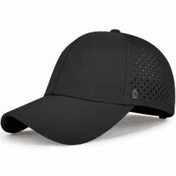 AOPREL Baseball Cap Herren Damen, Wasserdicht Basecap, Atmungsaktivem UV-Schutz Baseball Kappe für Outdoor-Aktivitäten, Golf, Tennis L-XL Schwarz Angebot bei HelloDeals