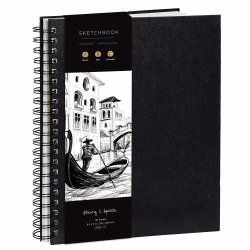 Skizzenbuch für Künstler, gebunden, DIN A4 – sehr festes Papier, 200 g/m² – großes, spiralgebundenes, für Kinder und Profis für Zeichnungen und Skizzen – 21 cm x 29 cm, 40 Bögen / 80 Seiten A4 - 21 x 29cm Angebot bei HelloDeals