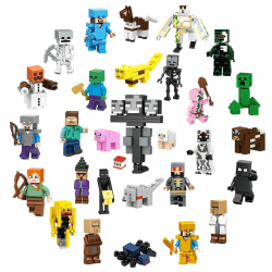 Mini Figuren Adventskalender, 29 Stück Miner Gamer Figure Set Tortendeko Figuren Weihnachts-Countdown Videospiel Figur Miner Gamer Bausteine Toys Geschenk für Kinder Junge Mädchen und Spielfans 2-7cm Angebot bei HelloDeals