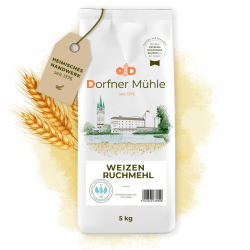 Weizen Ruchmehl [5kg] - 14,7% Protein - Traditionelles Mehl für rustikale Weizenbrote und -brötchen, Schweizer Bürli und herzhafte Backwaren - 100% Weizen ohne Zusätze 5 kg (1er Pack) Angebot bei HelloDeals