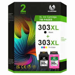 303 Druckerpatronen Multipack, 303 XL Schwarz und Farbe Kompatible für HP 303 Druckerpatronen, für Envy Photo 7134 7830 6232 6230 7130 6220 6234 7100 7155 7800 7834 7855 7864 (2er-Pack) Angebot bei HelloDeals