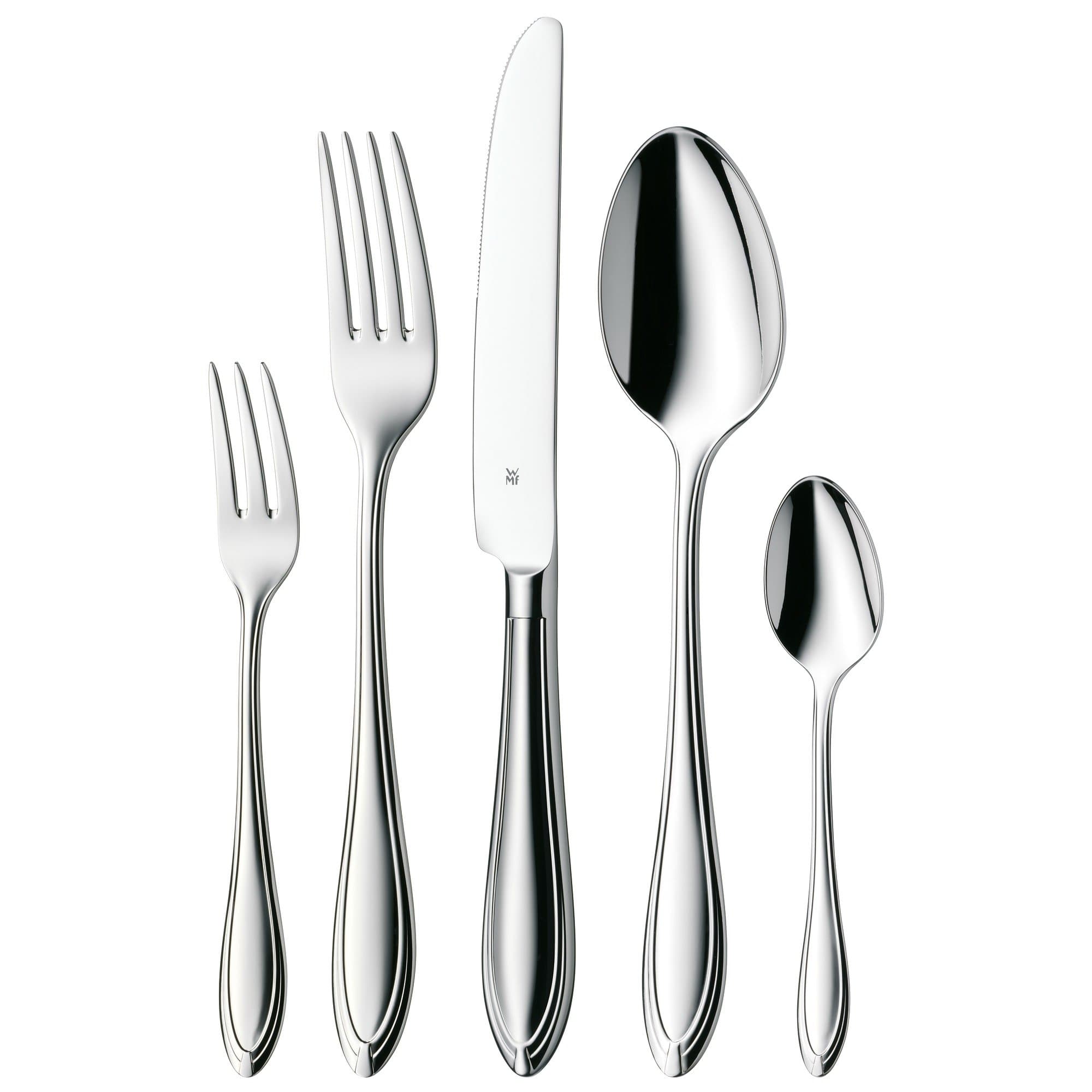 WMF Verona Besteckset, 12 Personen, 60-teilig, Monobloc-Messer, Cromargan Edelstahl poliert, glänzend, spülmaschinengeeignet Verona – Besteckset 60-teilig Angebot bei HelloDeals