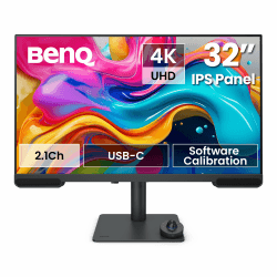 BenQ PV3200U 32" 4K Monitor für Videobearbeitung, 95% DCI-P3, 100% Rec.709/sRGB, 2.1-Kanal-Lautsprecher, 65W USB-C, Mac-kompatibel, werkseitig kalibriert, Software-Kalibrierung, ergonomischer Standfuß P3, USB-C 32" 4K Angebot bei HelloDeals