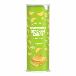by Amazon Stapelchips Sour Cream & Onion, 175g Stapelchips Sour Cream & Onion 175 g (1er Pack) Angebot bei HelloDeals