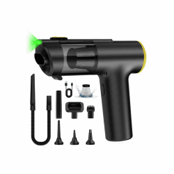 Handstaubsauger Akku, 28000Pa 60Mins Auto Staubsauger Kabellos mit LED-Display & Grünem Staub-Licht, 7800mAh Mini Staubsauger, 3-in-1 Bürstenloser Motor für Auto, PC, KüChe Schwarz Angebot bei HelloDeals
