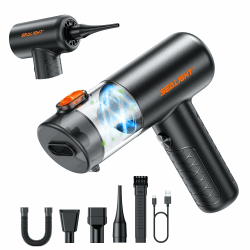 SEALIGHT Handstaubsauger Akku, 32000Pa Autostaubsauger mit Bürstenloser Motor de 400000 RPM, Handstaubsauger Kabellos,Mini Staubsauger für Auto,Haus,Tierhaare Reinschwarz Angebot bei HelloDeals