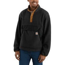 Carhartt Herren Fleecepullover Relaxed Fit Fleece L Schwarz Angebot bei HelloDeals