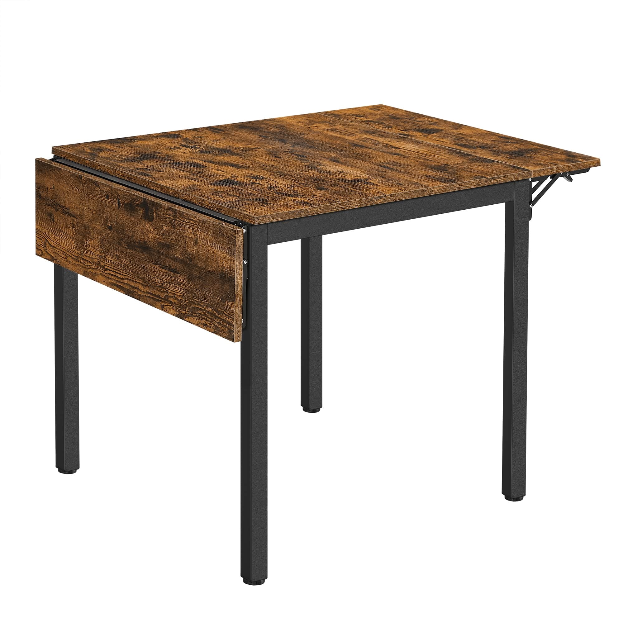 VASAGLE Esstisch, klappbarer Küchentisch für 2-4 Personen, für kleine Räume, vintagebraun-tintenschwarz KDT077B01 Braun Ohne Stühle Angebot bei HelloDeals
