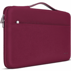 DOMISO Laptoptasche 15.6 zoll Laptop Hülle Tasche für 16 Zoll MacBook Pro 16 M5(2026)/M4(2025)/M3/M2/Max,15,6 zoll Laptophülle Damen Wasserdicht Notebook Sleeve Case Bag Schutzhülle mit Griff,Weinrot Für Laptop 15,6 Zoll Weinrot Angebot bei HelloDeals