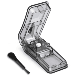 Opret Tablettenteiler für Große und Kleine Tabletten Für Tabletten-Vitamin-Medizin in ein Halbes Viertel Schneiden Schwarz Angebot bei HelloDeals