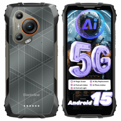 Blackview BL7000 5G Outdoor Handy Ohne Vertrag, Android 15 24GB+256GB/2TB MTK Dimensity 6300, 120HZ 2.4k FHD+ 6.78" Outdoor Smartphone, 50MP+32MP IP68 IP69K Baustellenhandy AI/NFC/OTG/Nachtvision Angebot bei HelloDeals