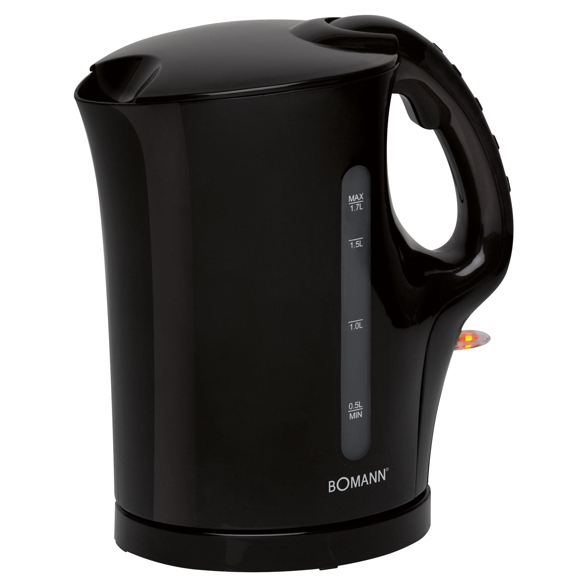 Bomann® Wasserkocher | Kettle | 1,7 L mit automatischer & manueller Abschaltung | herausnehmbarer Kalkfilter | max. 2200Watt | schwarz | WK 6079 CB Schwarz Matt Angebot bei HelloDeals