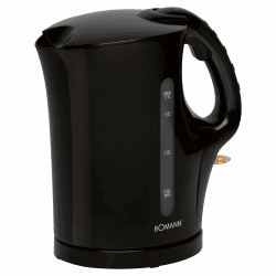 Bomann® Wasserkocher | Kettle | 1,7 L mit automatischer & manueller Abschaltung | herausnehmbarer Kalkfilter | max. 2200Watt | schwarz | WK 6079 CB Schwarz Matt Angebot bei HelloDeals