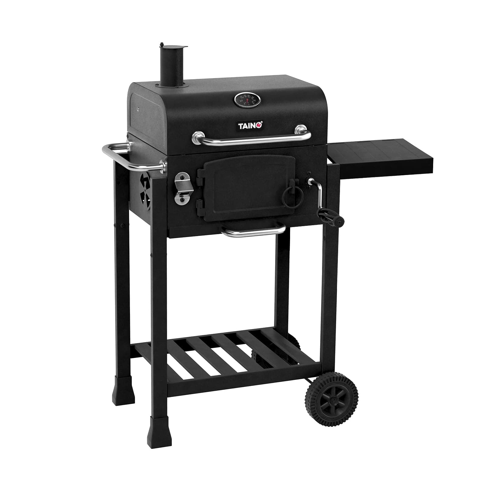 TAINO HERO Smoker klein BBQ Grillwagen Holzkohle-Grill Grillkamin Standgrill Räucherofen Grillrost HERO Grill Angebot bei HelloDeals