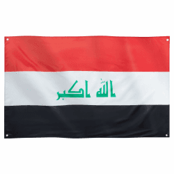 Runesol Irak Flagge, 91x152cm (3ft x 5ft), 4 Ösen, irakische Nationalflagge, Mesopotamia, Irak Länderfahne, Premium-Fahnen für drinnen und draußen, lebendige Farben, Tag der Armee Irak 3 x 5 ft Angebot bei HelloDeals