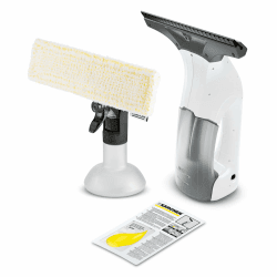 Kärcher Fenstersauger WV 1 Plus, Akkulaufzeit: 20 min, LED-Ladezustandsanzeige, Schmutzwassertank: 100 ml, Gewicht: 0,5 kg, Sprühflasche mit Mikrofaserbezug, 20 ml, Arbeitsbreite der Absaugdüse 250 mm Angebot bei HelloDeals