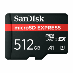 SANDISK microSD Express Speicherkarte 512 GB (5,3K, 4K UHD & RAW-Bildaufnahmen, Lesen bis zu 880 MB/s & Schreiben bis zu 650 MB/s, RescuePRO Deluxe) Angebot bei HelloDeals