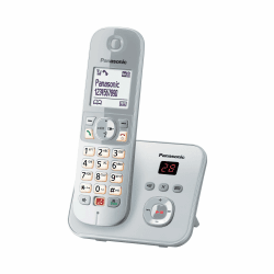 Panasonic KX-TG6861GS Schnurlostelefon mit Anrufbeantworter (Bis zu 1.000 Telefonnummern sperren, übersichtliche Schriftgröße, lauter Hörer, Voll-Duplex Freisprechen) perl-Silber 1 Telefon mit Anrufbeantworter Silber Angebot bei HelloDeals