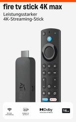 Amazon Fire TV Stick 4K Max (neueste generation), unterstützt Streaming über Wi-Fi 6E, Ambient-TV, finde Serien schneller mit Alexa+ Amazon Fire TV Stick 4K Max Device Only Angebot bei HelloDeals