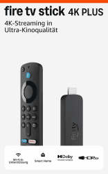 Amazon Fire TV Stick 4K Plus, mit Unterstützung für Wi-Fi 6 sowie Streaming in Dolby Vision/Atmos und HDR10+, finde Serien schneller mit Alexa+ Angebot bei HelloDeals