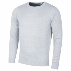 Calvin Klein Herren 2026 Golfpullover Rundhals Weich Leicht Atmungsaktiv L Light Blau Marl Angebot bei HelloDeals