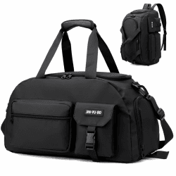Suweir Sporttasche Damen Herren 32L Reisetasche mit Schuhfach Nassfach Wasserdicht Trainingstasche mit Rucksack Weekender Travel Duffle Bag Schwimmtasche für Sport, Reisen, Gym Schwarz Schwarz-k148 Angebot bei HelloDeals