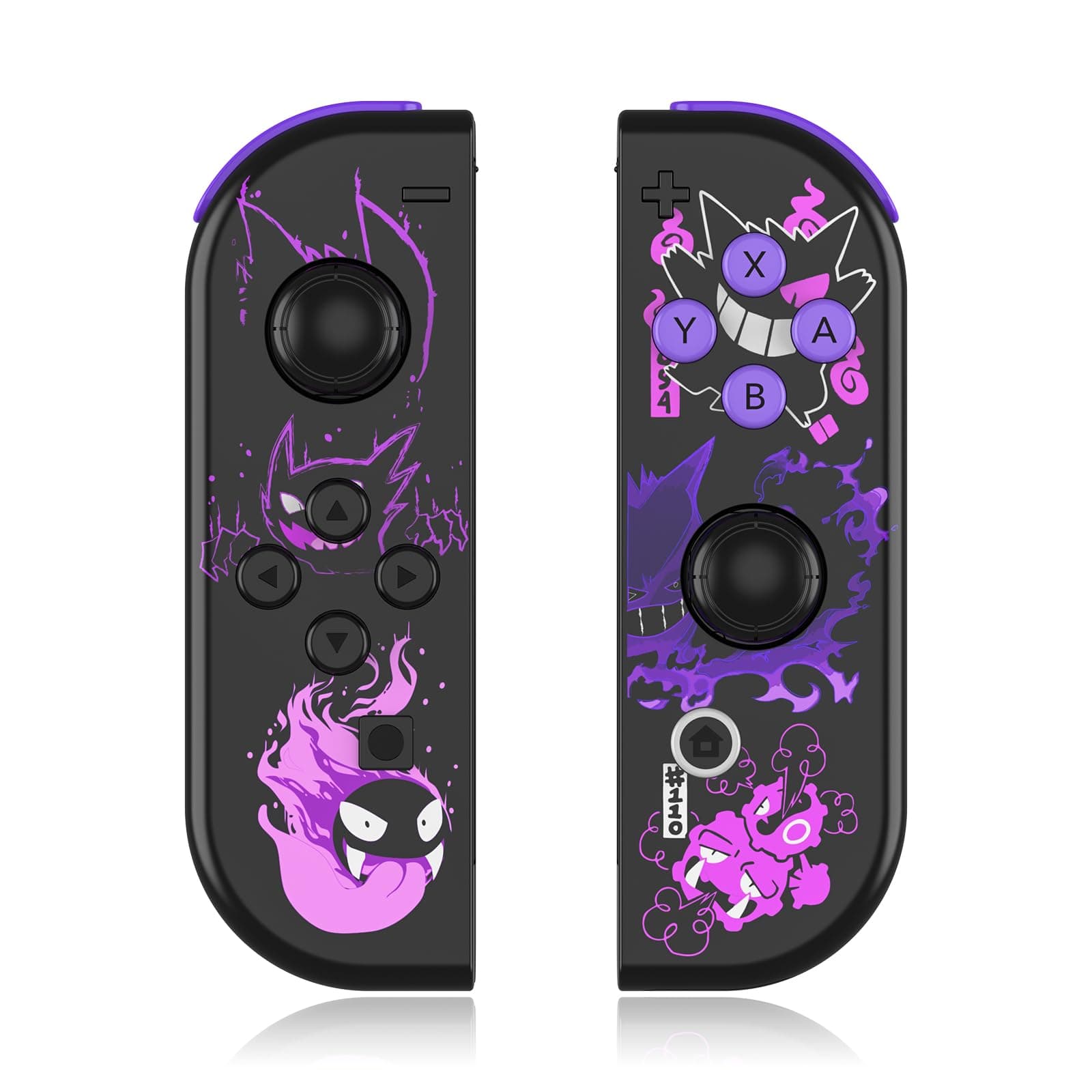 Mhwlhbx Ersatz L/R Switch Controller mit Switch/Lite/OLED-Konsole, Wireless Switch joycons unterstützt Dual Vibration, 6-Achs-Gyro, Wecken, Screenshot-Viola Angebot bei HelloDeals