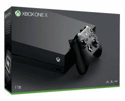 Microsoft Xbox One X - 1 TB - Schwarz (Generalüberholt) Angebot bei HelloDeals
